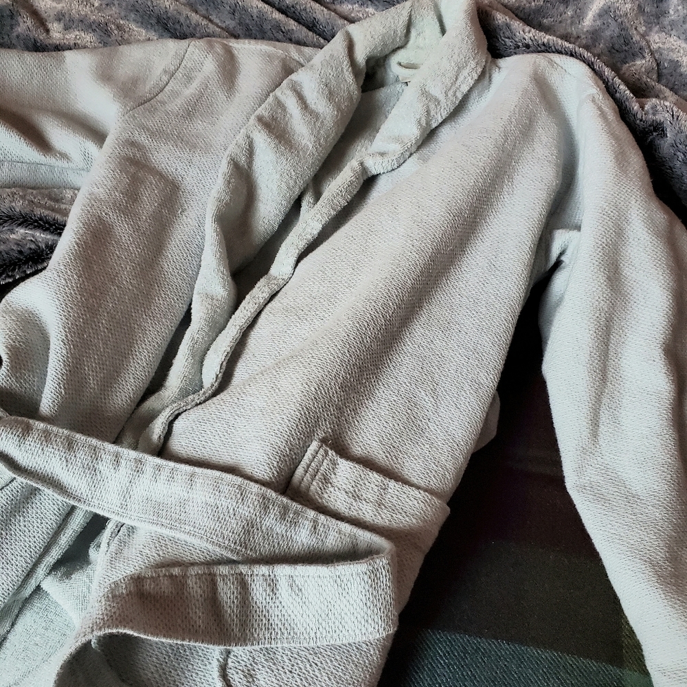 Pottery Barn Light Blue Bath Robe